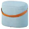 Image de M&s - Pouf Avec Rangement 42x30x36 Cm En Tissu Bleu-gris - Dilia