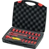 Image de Jeu de douilles 1/4" VDE, 20 pièces, dans un coffret Wiha | 4010995430252