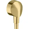 Image de Raccord mural Hansgrohe FixFit E, sans dispositif anti-retour, finition or poli
