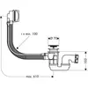 Image de Set complet vidage de baignoire standard chromé - 58142000