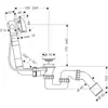 Image de hansgrohe Exafill Kit complet pour baignoire standard chromé, 1 pièce.