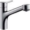 Image de Mitigeur de cuisine hansgrohe Talis S bec pivotant, avec douchette, chrome, 1 pièce.