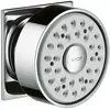 Image de AXOR, douchette murale 1 jet, forme rectangulaire, finition chrome