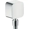 Image de Raccord de tuyau hansgrohe PuraVida Fixfit avec clapet anti-retour, chrome, 1 pièce.