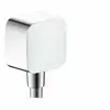 Image de Hansgrohe - Puravida - Raccordement Du Flexible Fixfit Avec Clapet Anti-retour Et Rotule, Chrome 27414000