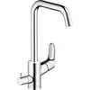 Image de Hansgrohe Focus Mitigeur d'évier chromé bec pivotant haut et robinet d'arrêt pour appareil