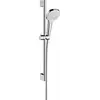Image de hansgrohe Croma Select E Ensemble de douche Vario EcoSmart avec barre de douche 65 cm, blanc/chrome, 26583400