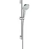 Image de hansgrohe Croma Select E Brauseset 110 Multi EcoSmart mit Brausestange 65 cm, Weiß/Chrom