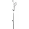 Image de Hansgrohe - Croma Select E - Set De Douchette, 3 Jets, Barre Et Flexible, Ecosmart 9l/min, Blanc/chrome 26581400