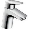 Image de Mitigeur monocommande pour lavabo hansgrohe Logis 70 avec garniture d'écoulement Push-Open, chrome, 1 pièce.