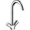 Image de hansgrohe Logis M31 Mitigeur de cuisine, 2 poignées, 1jet, ComfortZone220, saillie 156mm, chromé, 71280000