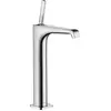 Image de Robinet de lavabo monocommande AXOR Citterio E, modèle 250, avec bonde intégrée pour vasques à poser, finition chromée