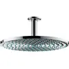 Image de Douche de plafond Raindance S de Hansgrohe, modèle 300, avec un jet, technologie EcoSmart, raccordement au plafond, finition chromée