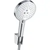 Image de Ensemble de support de pommeau de douche hansgrohe Raindance Select S, 120 cm, 3 jets, avec flexible de douche de 160 cm, blanc/chromé