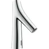 Image de Robinet de lavabo électronique AXOR Starck Organic, avec réglage de la température, alimentation 230 V, finition chrome