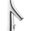 Image de Robinet de lavabo électronique AXOR Starck Organic, avec contrôle de la température, alimenté par batterie, finition chrome