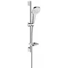 Image de Hansgrohe - Set Croma Select E 110 Vario / Unica'croma 0,65 M Avec Porte-savon Blanc/chromé