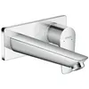 Image de hansgrohe Talis E mitigeur monocommande de lavabo encastré, montage mural, vanne à crépine déverrouillable, saillie de 165mm, 71732000
