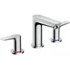 Image de hansgrohe Talis E Mélangeur lavabo 3 trous, déchets pop-up, projection 112mm, 71733000