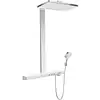 Image de Hansgrohe - Rainmaker Select 460 Showerpipe 27028400 Blanc Chromé , 2 Jets, Ecosmart 9 L / M, Avec Thermostat