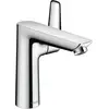 Image de robinet de lavabo monocommande Hansgrohe Talis E, modèle 150, sans bonde, finition chrome