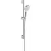 Image de hansgrohe Ensemble de douche Crometta Vario Green 6 l/min avec barre de douche 65 cm, 2655555400, blanc/chrome, 26555400