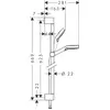 Image de HANSGROHE Set de douche Vario EcoSmart avec barre Unica'Croma 65 cm blanc/chromé Crometta