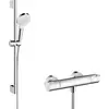 Image de Combinaison de douche hansgrohe Crometta Vario/ Ecostat 1001 CL/Unica 650 mm blanc/chrome, 1 pièce.