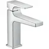 Image de Mitigeur monocommande pour lavabo hansgrohe Metropol 110 avec poignée à levier et garniture d'écoulement Push-Open, chrome