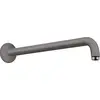 Image de Bras de douche Hansgrohe, 38,9 cm, finition noir chromé brossé