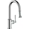 Image de AXOR Montreux Mitigeur de cuisine monocommande 180 avec douchette extractible, chrome