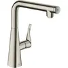 Image de Robinet de cuisine monocommande Hansgrohe Metris Select M71, hauteur 260 mm, 1 jet, finition en acier inoxydable