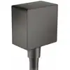 Image de Hansgrohe - Fixfit - Raccord Du Flexible Square Avec Clapet Anti-retour, Chrome Noir Brossé 26455340