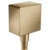 Image de Hansgrohe - Fixfit - Raccord Du Flexible Square Avec Clapet Anti-retour, Bronze Brossé 26455140