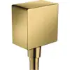 Image de Hansgrohe - Fixfit - Raccord Du Flexible Square Avec Clapet Anti-retour, Or Poli 26455990