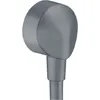 Image de Hansgrohe - Fixfit - Raccord Du Flexible E Sans Clapet Anti-retour, Chrome Noir Brossé 27454340