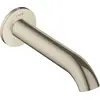 Image de AXOR Uno, bonde de douche incurvée, finition nickel brossé