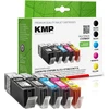 Image de KMP MULTIPACK C107BKXV - Pack de 5 - rendement élevé - noir, jaune, cyan, magenta - compatible - Cartouche d'encre
