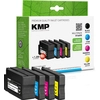 Image de KMP 1747,4085 cartouche d'encre 4 pc(s) Compatible Noir, Cyan, Magenta, Jaune