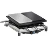 Image de Steba RC 4 plus deluxe - Raclette/Grill/Heißer Stein - 1450 W - Edelstahl/Schwarz