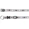 Image de Collier réfléchissant en argent 35 55 cm/20 mm noir/gris argenté
