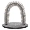 Image de Arc De Massage Et De Soins Du Pelage, Chat 36 × 33 Cm, Gris
