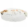 Image de Trixie Coussin haut rond HARVEY, housse souple avec poils longs, blanc/noir Taille : ø 60cm