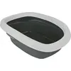Image de Cat toilet Carlo, con bordo 31 × 14 × 43 cm grigio scuro/grigio chiaro