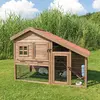 Image de Cage pour petits animaux TRIXIE, avec enceinte, modèle "D m", idéale pour les lapins nains, en bois, avec des éléments en bois et en papier, dotée de 2 portes