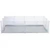 Image de Sol pour enclos intérieur 140 × 70 cm gris/blanc
