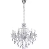 Image de Paul Neuhaus 3081-00 Gracia Lampe à suspendre incl. pendentif en cristal 8 x E14 40W Transparent Rond