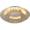 Image de Plafonnier LED, métal, design feuille d'or, pivotant, L 34cm