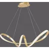 Image de Lampe suspendue MELINDA de Paul Neuhaus, dorée, 1 panneau LED 40 W 3000 K, pour intérieur, IP20