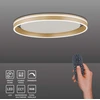 Image de Selltec LED Plafonnier rond Ø 59cm Q-Vito CCT Changement de température de lumière, dimmable Télécommande laiton mat Salon, salle à manger, chambre à coucher 8416-55, 8416-13, 8416-60